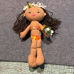 Island Friends 8.5 inch Soft Hawaiian Hula Doll Emma from Maui, Hawaii